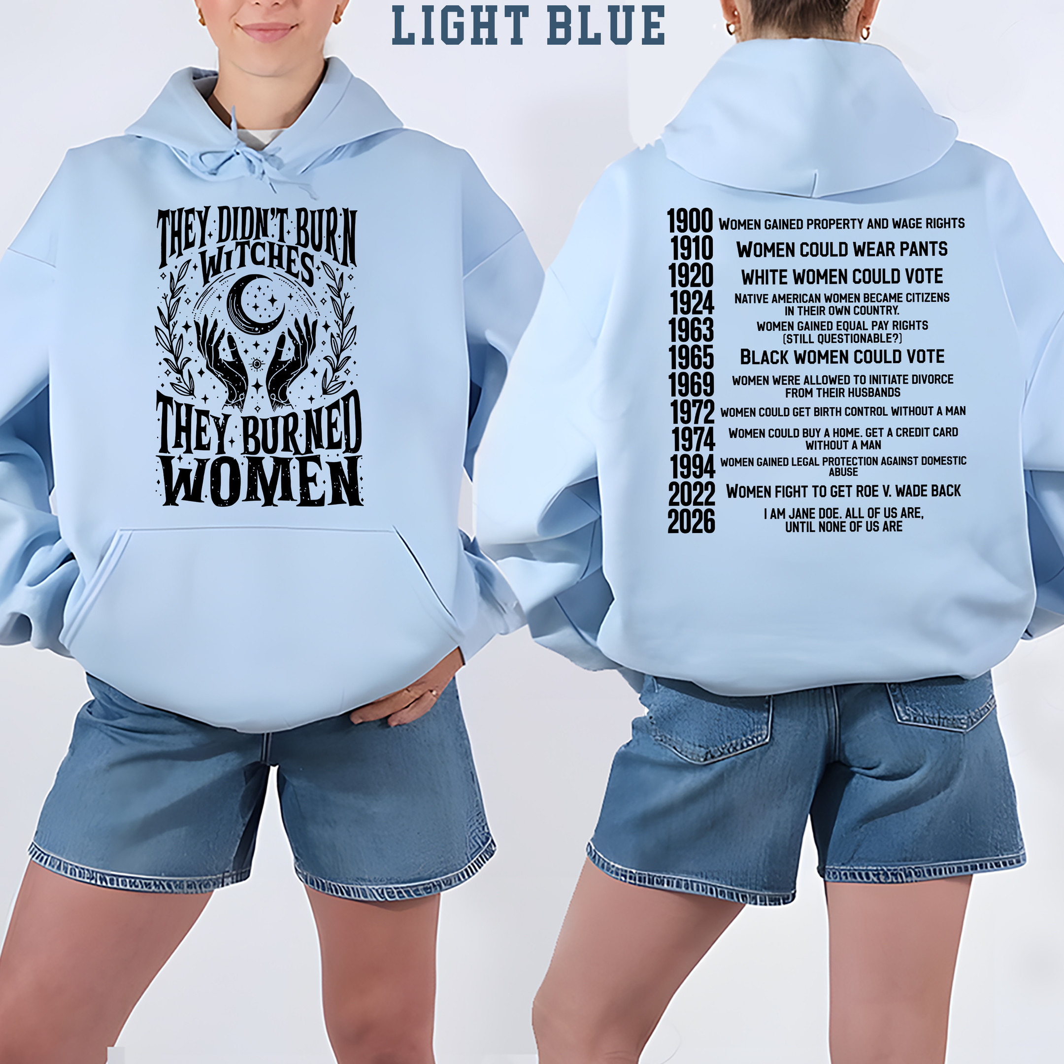NA – 2026 I am Jane Doe They Didn’t Burn Witches TSHIRT - Image 4